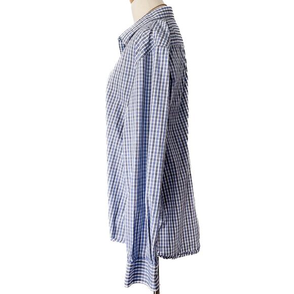 UNTUCKit 100% cotton checkered plaid button down shirt size XXL slim - Picture 2 of 7